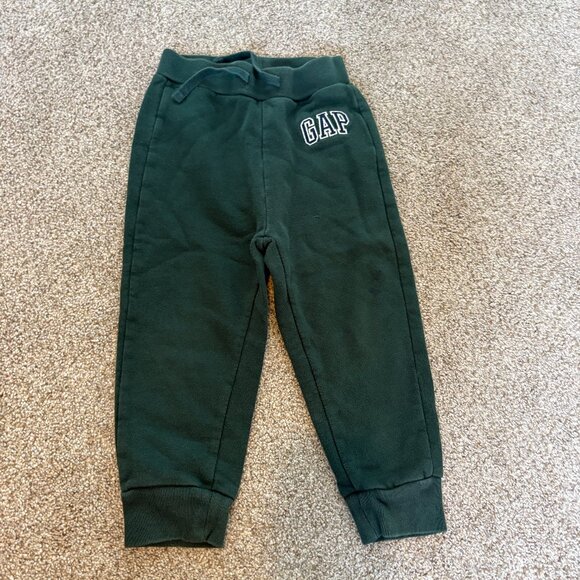 baby GAP Joggers Sweatpants Comfy Casual Green Kids Size 2T - Picture 1 of 6